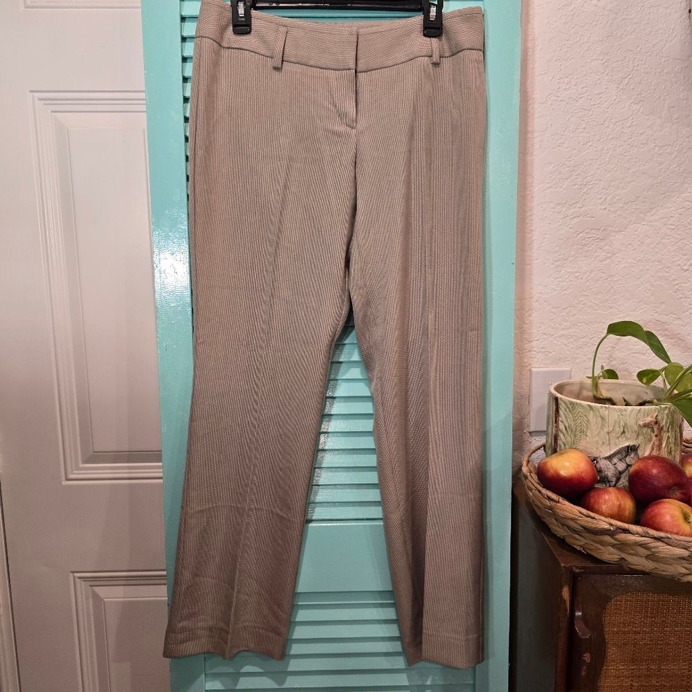 Worthington Tan Trousers Flat Front Structured